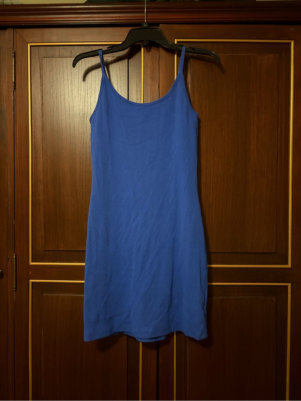 Old Navy Royal Blue Ribbed Body Con Slip Dress